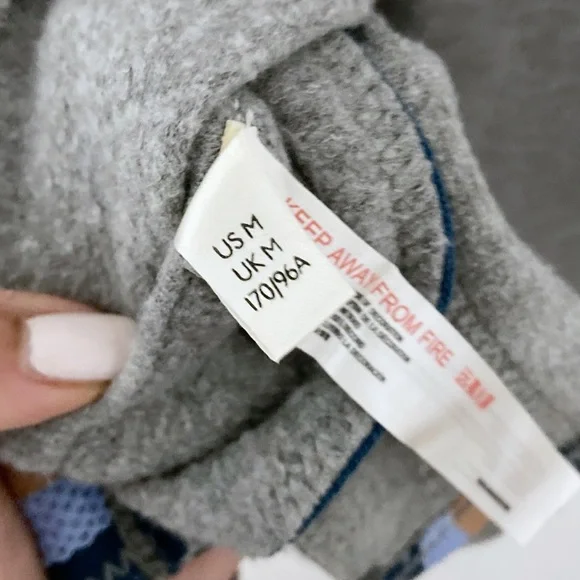 SOLD Free People Movement Gray Romper Varsity Side Snap Stripe Panel Size M NWOT - Picture 4 of 7